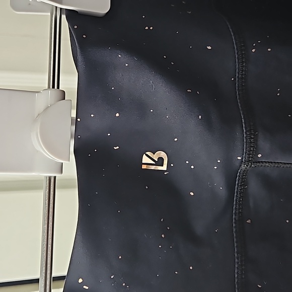 Women's Buff Bunny Black Copper Leggings Size Large Athletic Spandex Compression - Picture 5 of 7